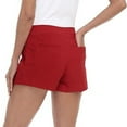 thumbnail image 4 of Vedolay Shorts Short for Womens Soft Knit Shorts with Pockets,Red XL, 4 of 5