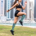 thumbnail image 6 of Lsque Cars Transportation Pattern Sport Compression Socks for Men & Women 15-20 mmHg Knee High Nurse Pregnant Running Medical and Travel Athletic, 6 of 6