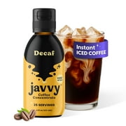 Javvy Coffee Concentrate - Cold Brew Coffee, Perfect for Instant Iced Coffee, Cold Brewed Coffee and Hot Coffee, 35 Servings - Original Decaf