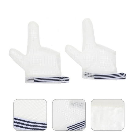 LULULION Finger Sucking Stop Gloves White Nylon for Infants Anti-Pull