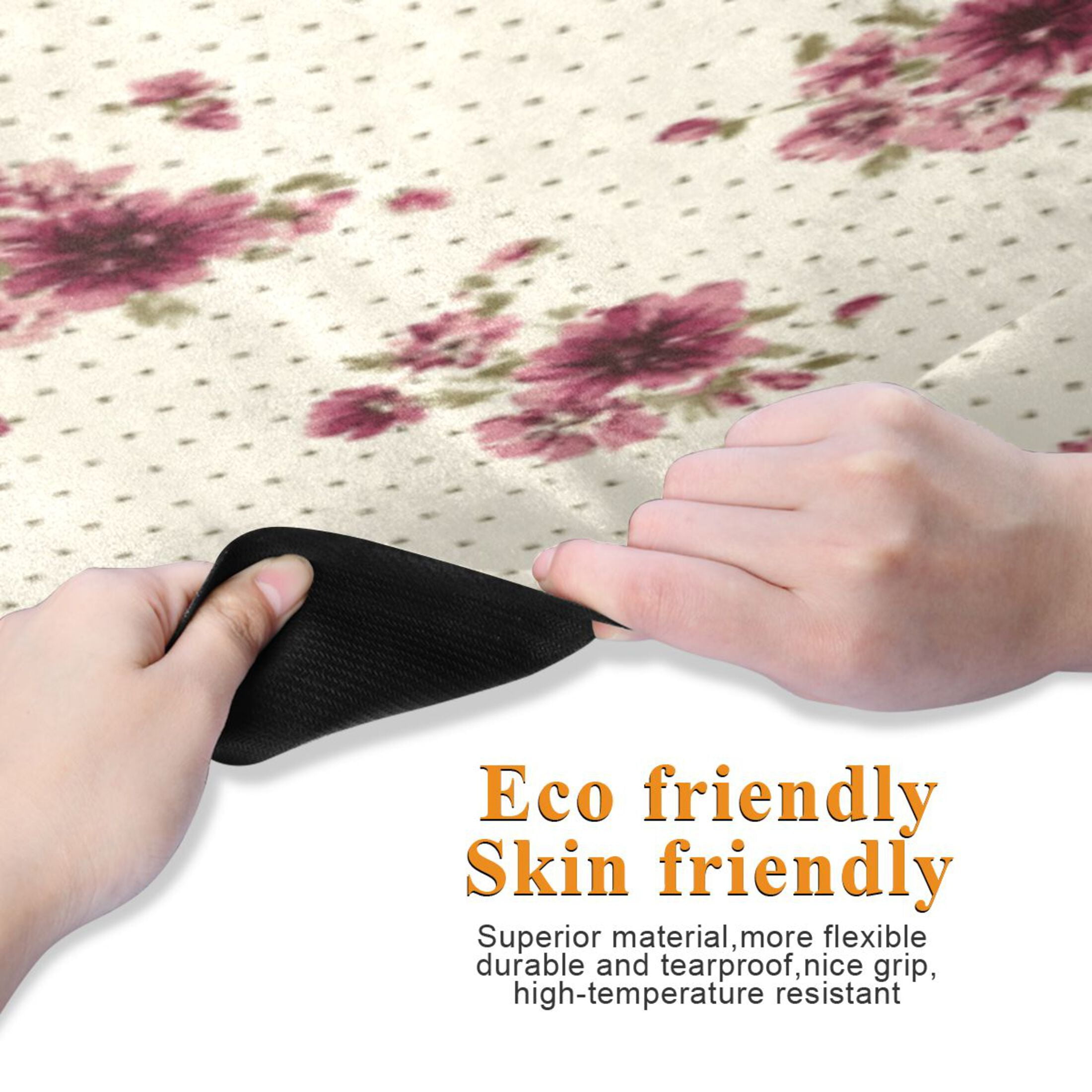 BZSMCE Yoga Mat Women Fitness Mat Vintage Floral Dainty Blush Pattern