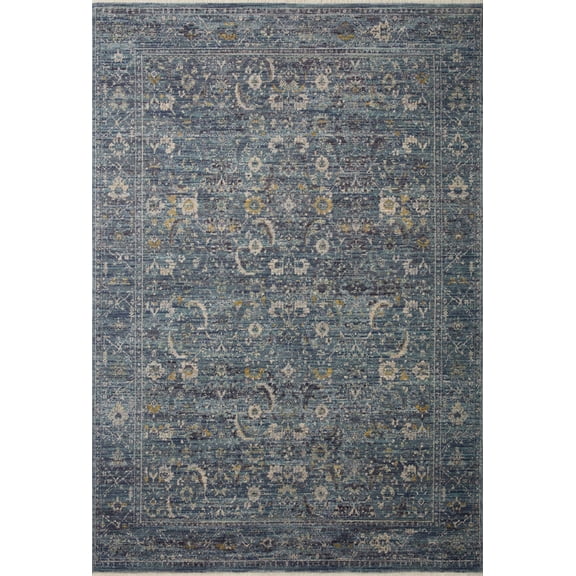 Jean Stoffer x Loloi Bradbury Ocean / Gold 5' x 7'-10" Area Rug