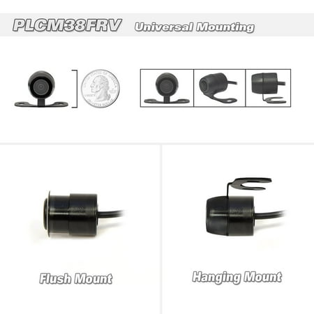 Pyle® Plcm38frv Front & Backup Camera With Universal Mount