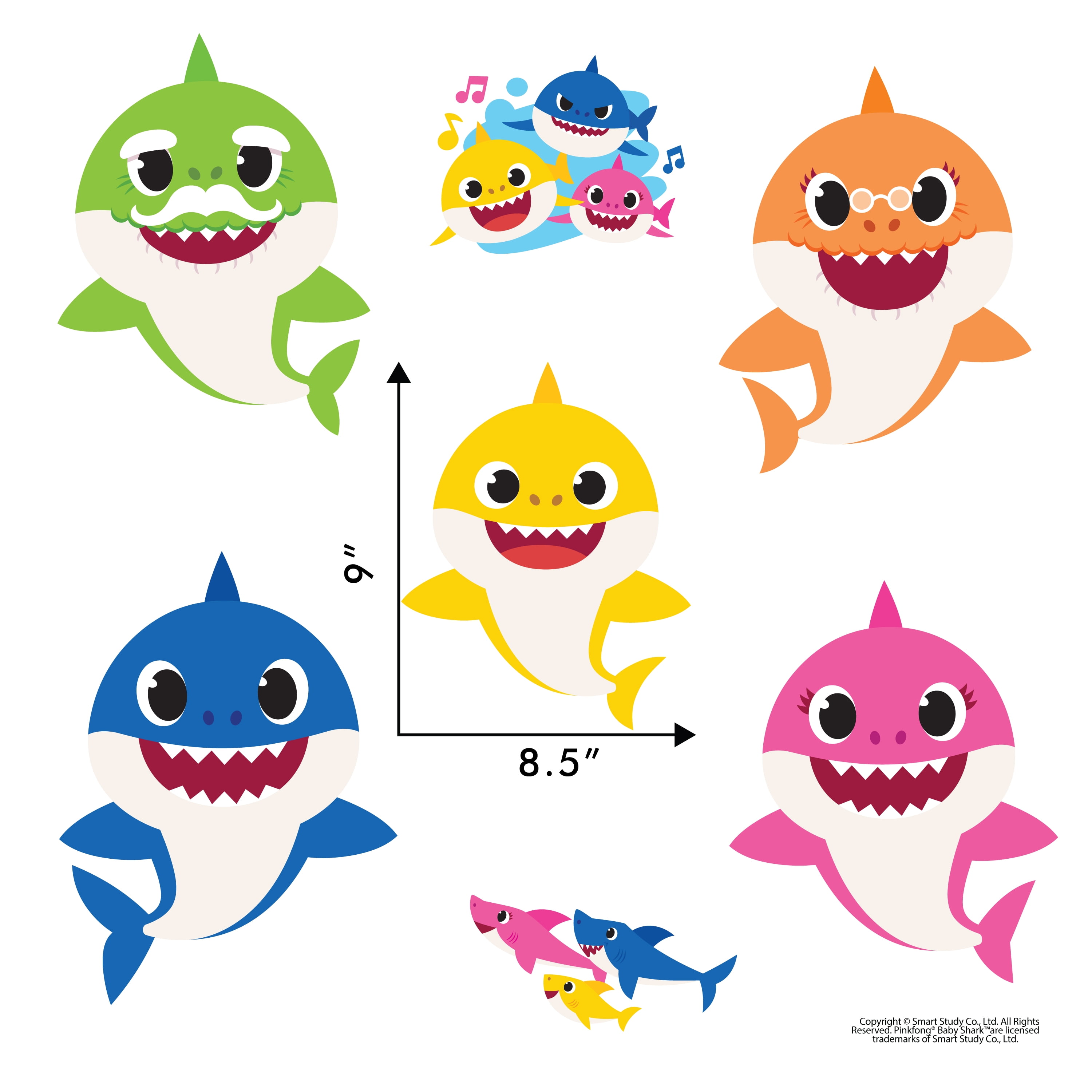 Interactive Baby Shark Wall Decals for a Fun-filled Tunisia | Ubuy