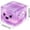 #02 Purple Gradient, variant on Stress Balls Ice Cube, Square Stress Cube with Sequins, Soft Silicone Squeezable T-oy - Slow Rising Stress Relief Sensory T-oys for Adults Ice Cube Fidget Squeezable Stress Ball TPR Material