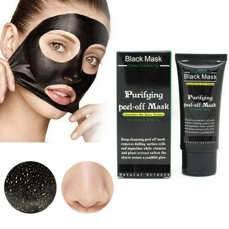 Purifying Black Peel off Mask, Charcoal Face Mask, Blackhead Remover Deep Cleanser, Acne Black Mud Face (Best Blackhead Extraction Mask)