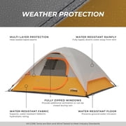 CORE 7' x 7' 3 Person Dome Backpacking Camping Tent, 8lbs