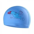 thumbnail image 1 of Paquete de 2-4 gorros de natación para niños, gorro de natación para niña y niño, estampado Animal, tiburón azul 2 piezas, 1 of 8