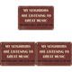 thumbnail image 1 of Chapa Metal Vintage My Neighbors Pintura Hierro Rectangular Pared 40x30cm, 1 of 8