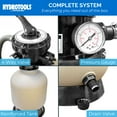 thumbnail image 6 of HYDROTOOLS by Swimline 14" Sand Filter Combo Set, 2400 GPH, 60lb Capacity, 6 of 8