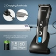 thumbnail image 5 of Othos Electric Cordless Hair Clippers Haircut Machine Hair Cutting Tools Hair Trimmer Razor Kit for Men lithium battery operated chargeable guide comb with different length LCD display stand base, 5 of 7