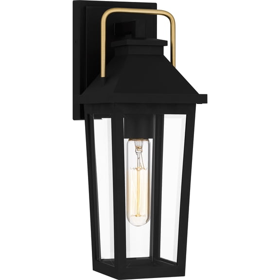 Buckley 1-Light Matte Black Outdoor Wall Lantern