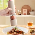 thumbnail image 2 of Electric Salt and Pepper Grinder | Black Pepper Grinder | Rechargeable Mill, Portable Kitchen Gadget with Adjustable Coarseness for Home Kitchen, 2 of 18