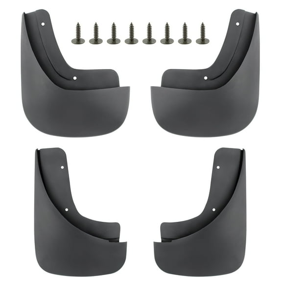 BOXI Set of 4 Front and Rear Side Mud Flaps Splash Guards Fit for Audi A4 2005 2006 2007 2008 Base Submodel Only
