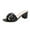 Black, variant on Women's Shoes Fashion Block Heel Open Toe Slides for Women Casual Versatile Dress Shoes for Women 7.5