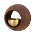 thumbnail image 2 of Timbre de madera para comerciantes, estilo japonés, redondo, decorativo, pequeño. Marron oscuro, 2 of 8