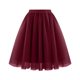 thumbnail image 2 of Karight Women Tutu Skirts High Waisted Knee Length Layered Party Midi Skirt Plus Size Tulle Dress Fashion Outfits, 2 of 3