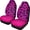 Bat Pattern Design, variant on POLERO Owl Pumpkin Design Vehicle Seat Covers for Van, 2 Pcs Anti-Slip Front Seat Cover Easy Installation Car Seat Accessories Car Seat Covers