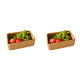 thumbnail image 1 of Cesta Mimbre Hecha A Mano Caja Almacenamiento Cosméticos para Alimentos Domésticos Refrigerios Pasteles (M), 1 of 2
