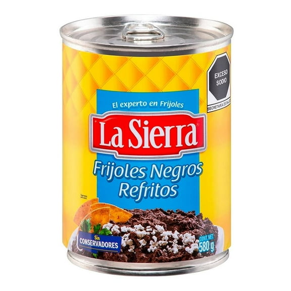 Frijoles negros La Sierra refritos 580 g