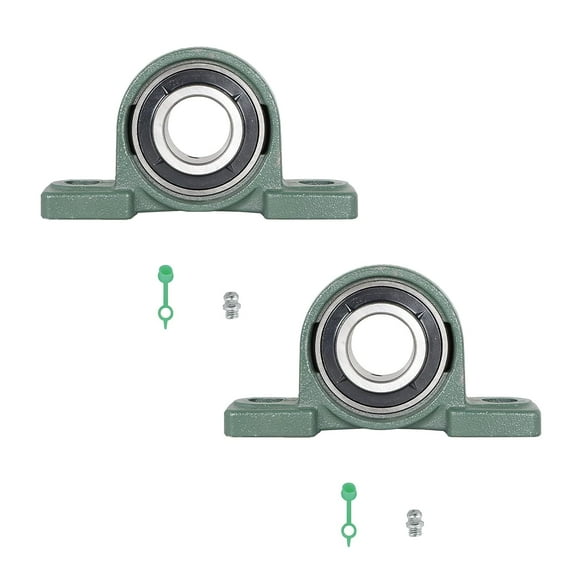 2Pcs UCP208-24 Pillow Block Bearings 1-1/2 Inch Bore Mounted Pillow Block Bearings 2 Bolt, Self Alignment