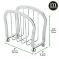 thumbnail image 3 of mDesign Metal Paper Napkin Holder for Kitchen Countertop, Dining - Chrome, 3 of 6