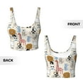 thumbnail image 4 of Yiaed Hand Drawn Animals Print Ladies Waistcoat Women Sports Vest Vest Sports Women Sports Top Yoga Vest for women-Large, 4 of 8