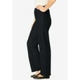 thumbnail image 3 of Woman Within Plus Size Fineline Stretch Denim Wide-Leg Pull-On Jeans, 3 of 6