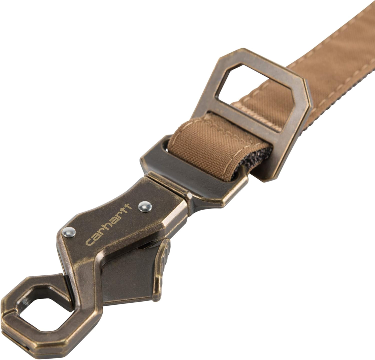 Carhartt Pet Durable Nylon Duck Leashes for Dogs, Reflective Stitching for Visibility, Carhartt Brown, Small