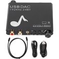 thumbnail image 1 of 192kHz Digital to Analog o Converter 24‑Bit Stereo L/R RCA o Adapter with Volume and Bass Control, 1 of 4