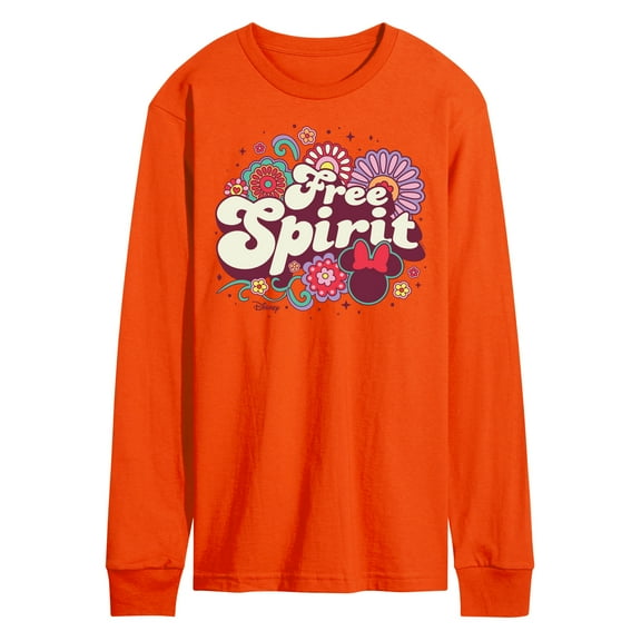 Disney - Mickey & Friends - Minnie Mouse - Free Spirit - Flowers Blooming - Men's Long Sleeve T-Shirt
