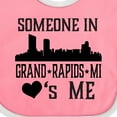 thumbnail image 4 of Inktastic Grand Rapids Michigan Someone Loves Me Boys or Girls Baby Bib, 4 of 4