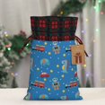 thumbnail image 5 of Rocae Cartoon Animals 1 Print Christmas Drawstring Linen Gift Bag with Drawstrings Treat Bag Goody Present Bags for Christmas Party Favor, 5 of 8