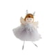 thumbnail image 2 of Colgantes de muñeca de ángel de Navidad, miniaturas colgantes para árbol de Navidad, decoración de malla Gris, 2 of 9