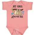 thumbnail image 3 of Inktastic My Oma Loves Me with Sloth and Hearts Boys or Girls Baby Bodysuit, 3 of 5