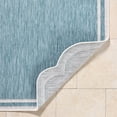 thumbnail image 5 of Hauteloom Arnola Living Room, Bedroom Patio Outdoor Area Rug - Traditional - Aqua, Cream - 2'4" x 3'9", 5 of 6