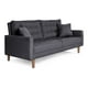 thumbnail image 3 of Sofá Cama Makora Encore Con Memory Foam, Color Gris Oxford, Lino Respaldo Reclinable De 3 posiciones., 3 of 8
