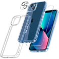 thumbnail image 5 of [5 in 1] Defender Designed for iPhone 13 Case 6.1 Inch, with 2 Pack Tempered Glass Screen Protector + 2 Pack Camera Lens Protector [Military Grade Protection] Shockproof Slim Thin Pink, 5 of 13