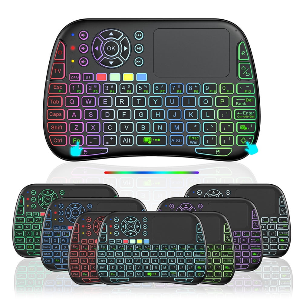 M9 Smart Wireless Keyboard Bluetooth 2.4g Mode Colorful Backlight - Walmart.com