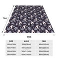 thumbnail image 3 of Bixox Fleece Blanket Elegant ice skates snowflakes A Pattern Super Soft Double-Sided Microfiber Flannel Blanket for Sofa, Bed, Couch,Suitable for All Seasons - 60"x50", 3 of 5