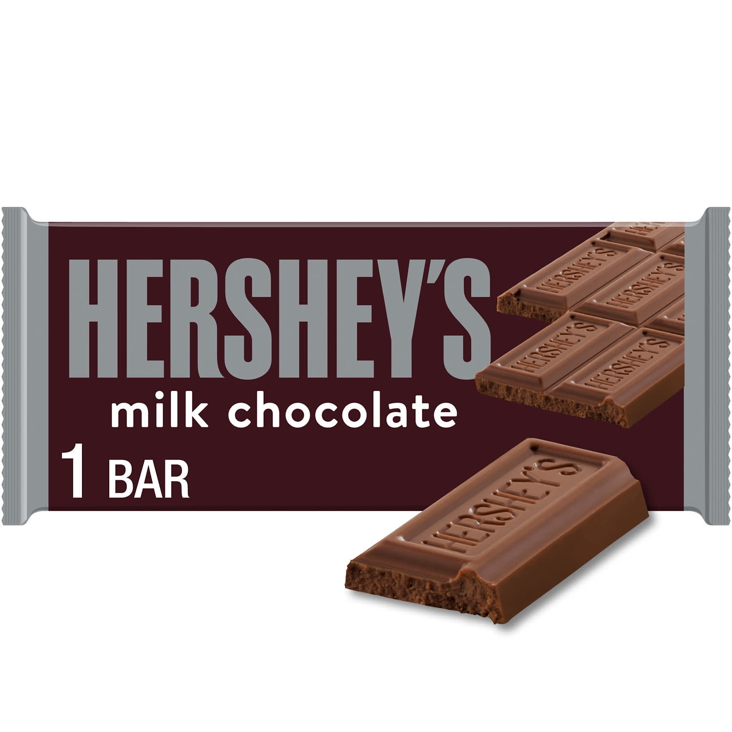 Hershey's Milk Chocolate Full Size Candy Bar, 1.55 oz
