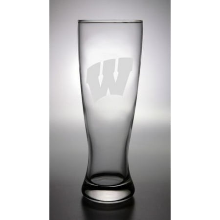 Wisconsin Badgers Deep Etched Pilsner