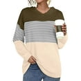 thumbnail image 3 of Vedolay Sweatshirt for Women's Half Zip Sweatshirts Cropped Hoodies Pullover Sweaters Fall Winter,Coffee S, 3 of 4