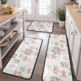 thumbnail image 2 of Pioneer Flower Floral Print Pattern Kitchen Rugs Sets Of 3,Kitchen Runner Rugs Non Skid Washable,Decorative Kitchen Floor Mats for Kitchen,Sink,Laundry,17X30 Inch + 17X47 Inch + 17X59 Inch, 2 of 6