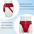 thumbnail image 4 of JOCKMAIL Men's Jock Strap Athletic Supporter Wide Belt Comfortable Men Sport Underwear for Gym Sport, 4 of 6