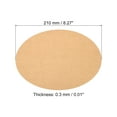 thumbnail image 2 of Uxcell 8.3-inch Round Cardboard Paper, 50 Pcs Blank Disc Circles Slices for Party Decorations DIY Craft, Brown, 2 of 5