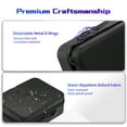 thumbnail image 5 of Porable Carry Case Compatible with Nintendo Switch 2, Storage Bag with Games Cartridges Waterproof and Dustproof Travel Case for Switch 2 Accessories,with Handles and Shoulder Straps (Black), 5 of 10