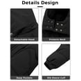 thumbnail image 4 of Ampake Women's Coat Winter Puffer Jacket Warm Waterproof Coat with Hood Black L, 4 of 6