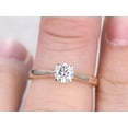 thumbnail image 3 of 1.4Ct Round White Moissanite Solitaire Engagement Ring Solid14k Yellow Gold, 3 of 5