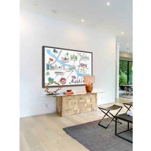"Lively Austin" Framed Painting Print